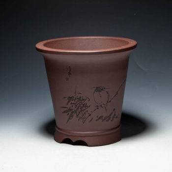 四方紫泥盆 中国宜興 通気盆 盆栽鉢 植木鉢 小品盆栽鉢 大品盆栽鉢 宜兴紫砂陶花盆_百度百科