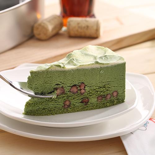 抹茶红豆蛋糕