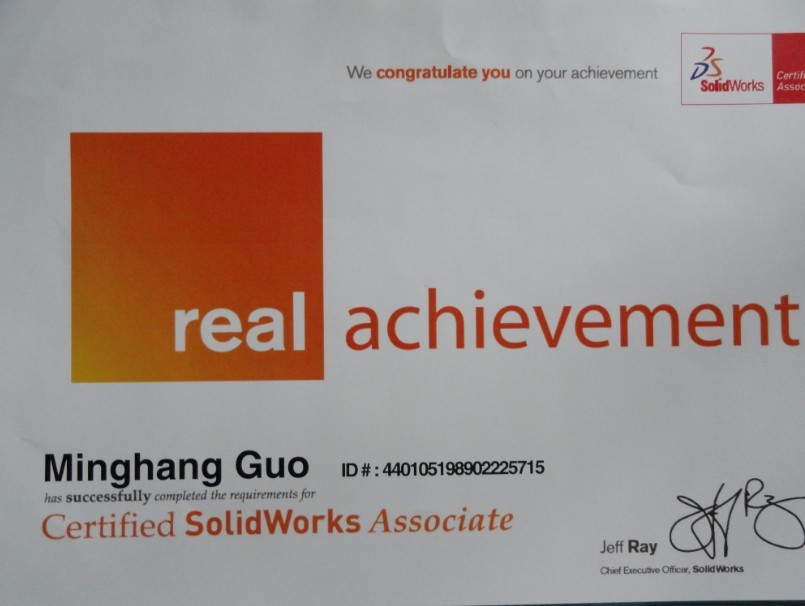  p>cswa全称certified solidworks associate,一般称为solidworks认证