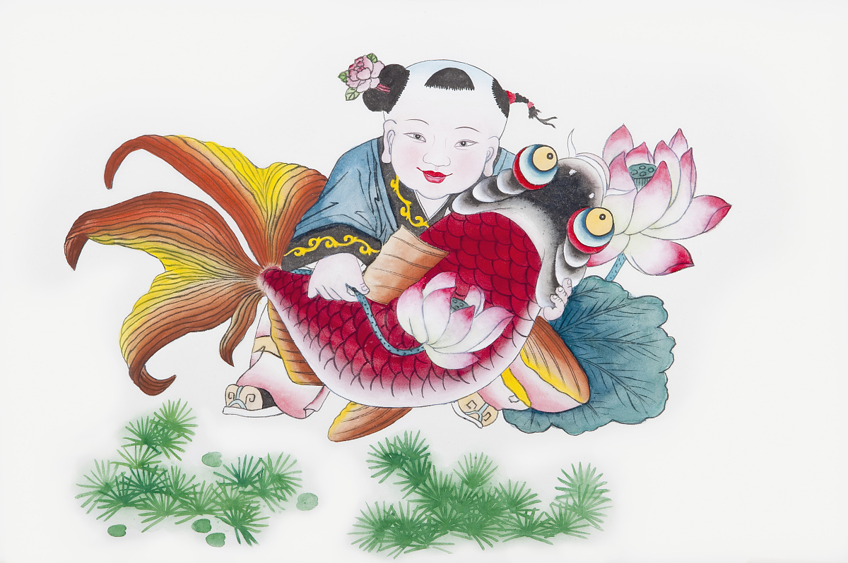  p>年年有鱼是"年年有余"的谐音,可谓中国传统吉祥祈福最具代表的语言