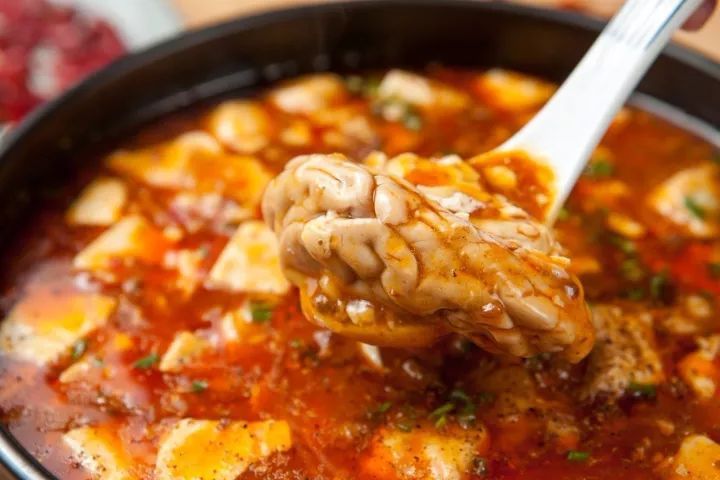 脑花炖豆腐