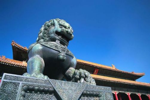 天安门前石狮子