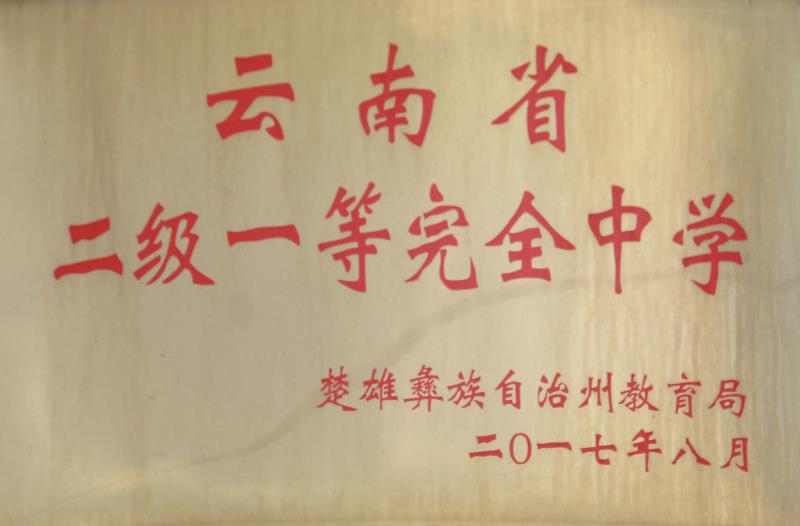 是由原武定县第二中学,武定县近城镇中学和省立武定民族小学三校撤并