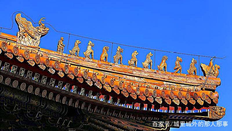 什么是吻兽？为什么故宫的金銮殿上有十只吻兽，又有何寓意？_百科TA说