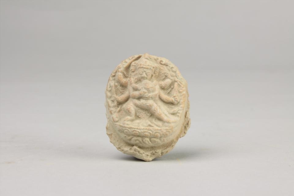 明双身马头明王金刚像擦擦