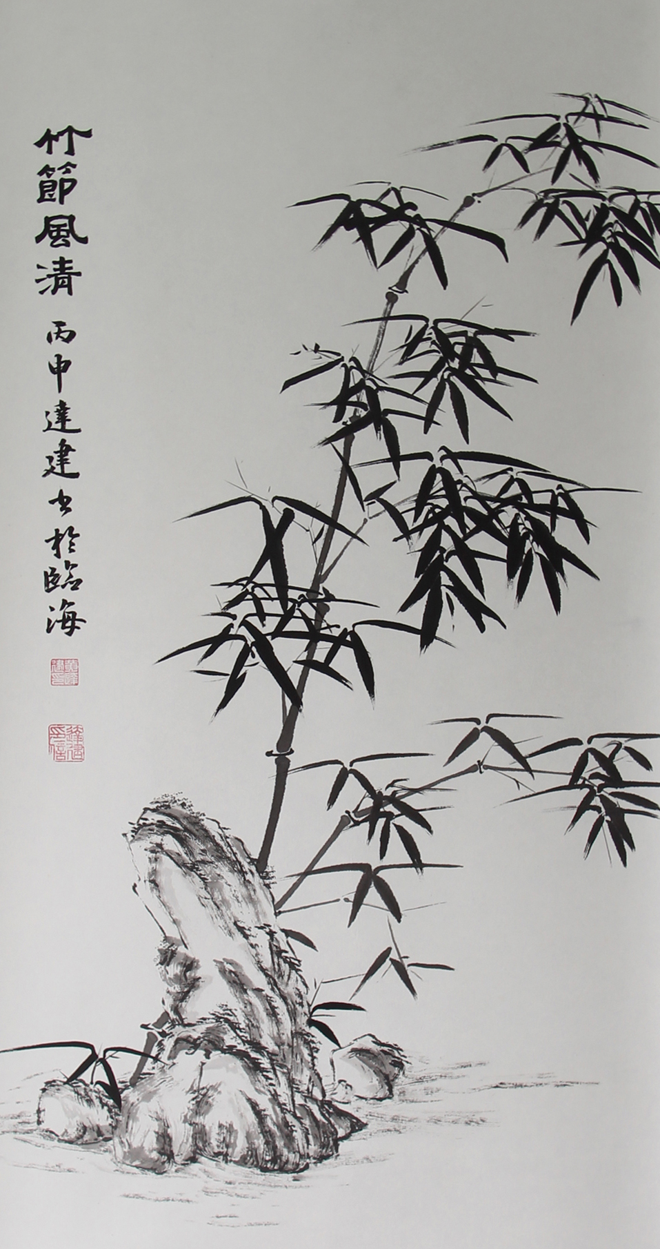  p data-id="gn3834wvdu">墨竹画,即用毛笔蘸墨画的竹子,相传始于唐代