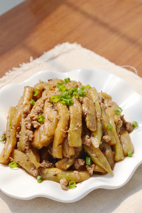 豆豉肉末茄子