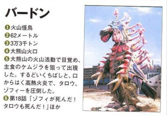 鸟巴顿是生活在大熊火山的恐怖 a target="_blank" href="/item/怪兽