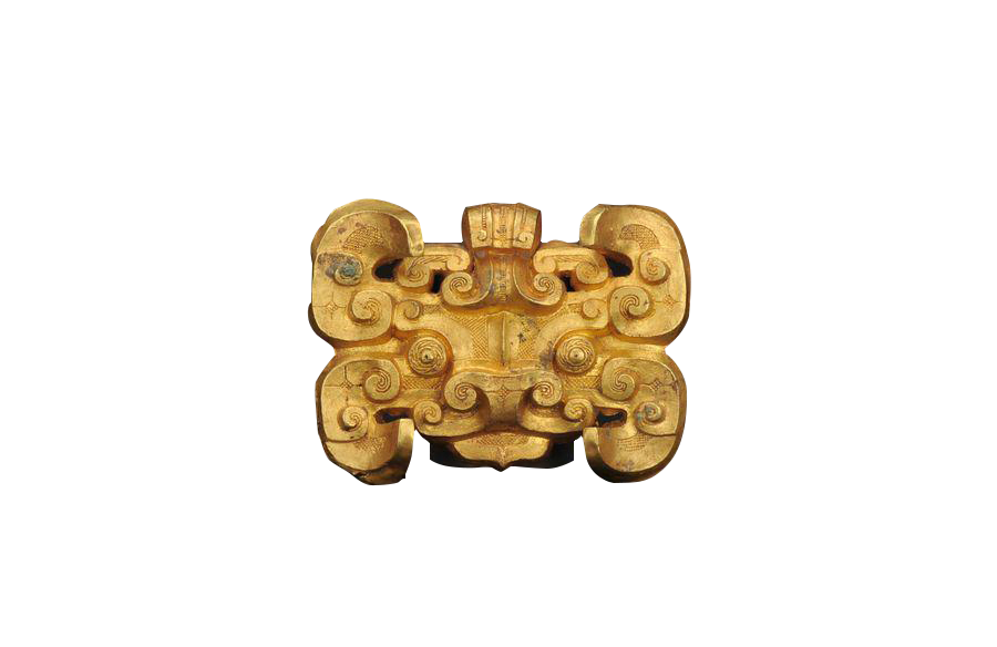 战国兽面纹金牌饰