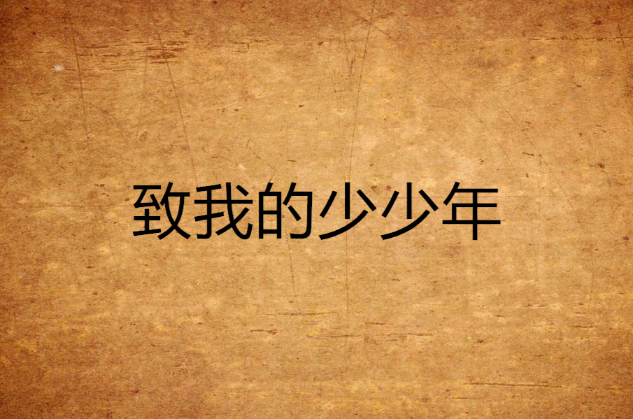 致我的少少年