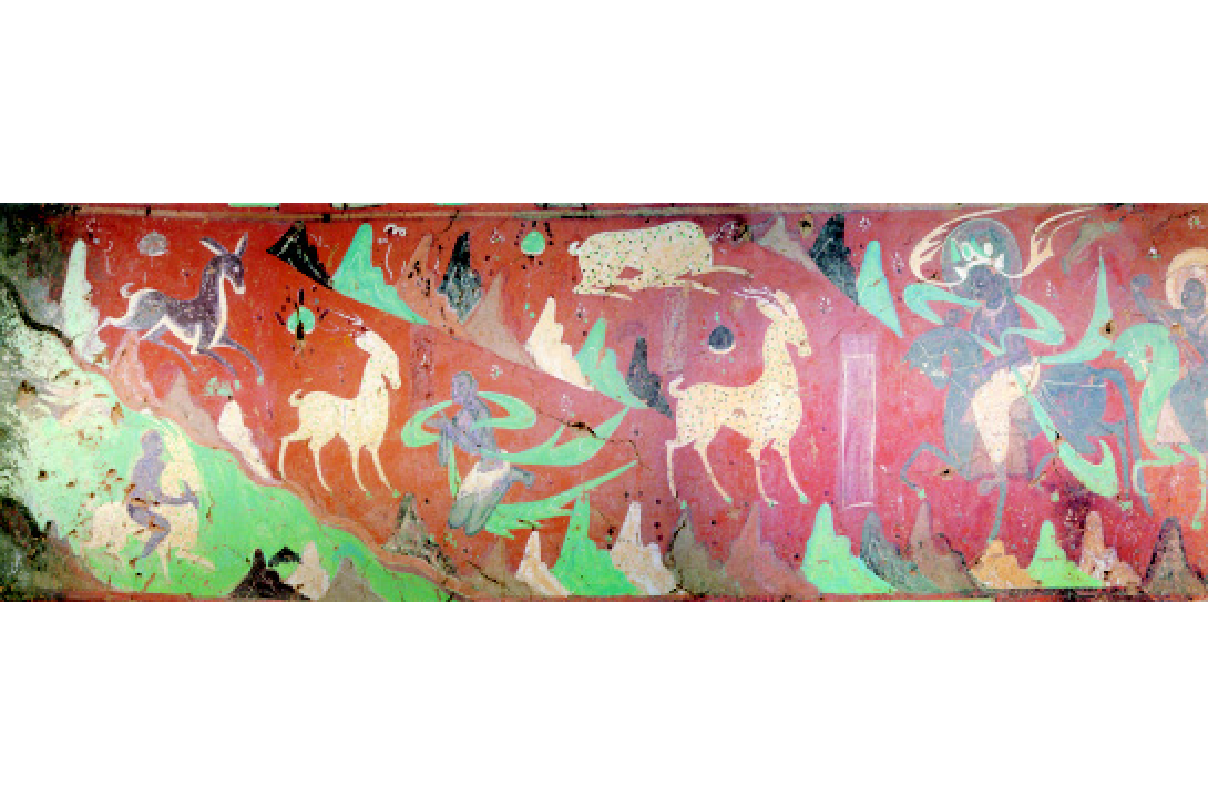 临莫高窟鹿王本生图