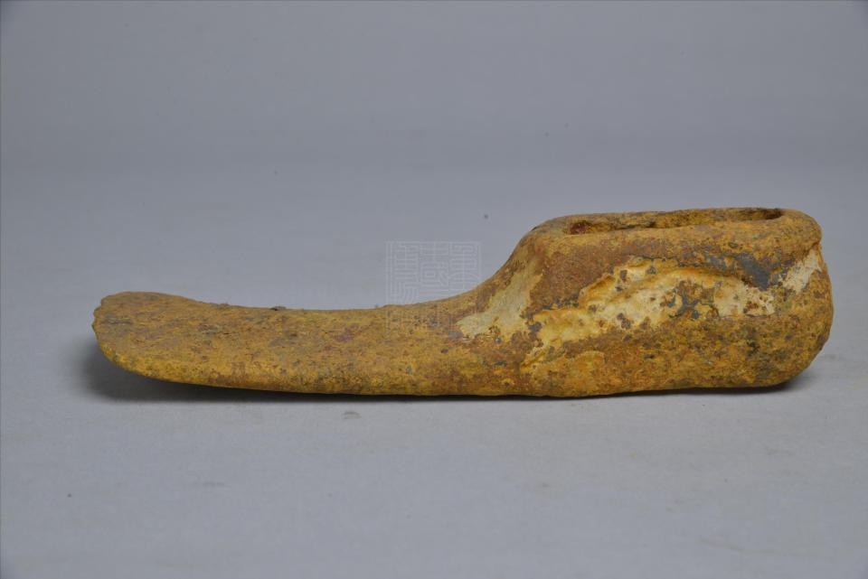  p>南北朝铁锄是重庆中国三峡博物馆收藏的铁器. /p>