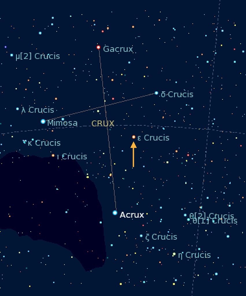 cru,epsilon crucis或南十字座ε),是一颗位于<a target="