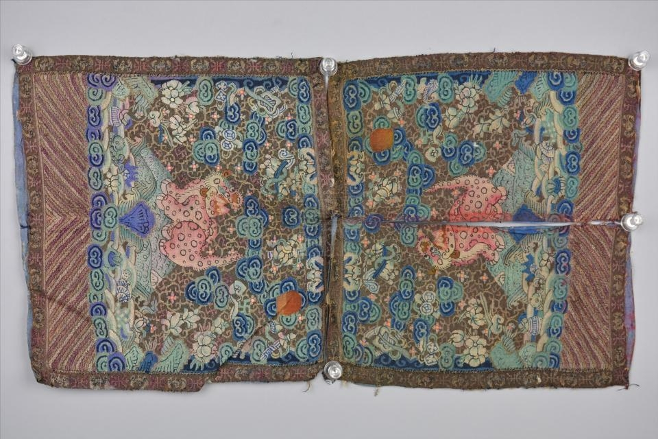 清缂丝武官补子