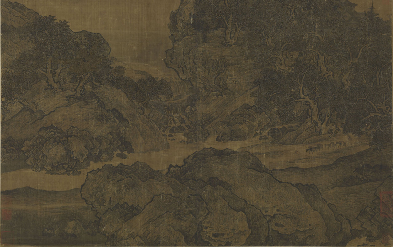 溪山行旅图（北宋范宽创作的绢本墨笔画）_百度百科