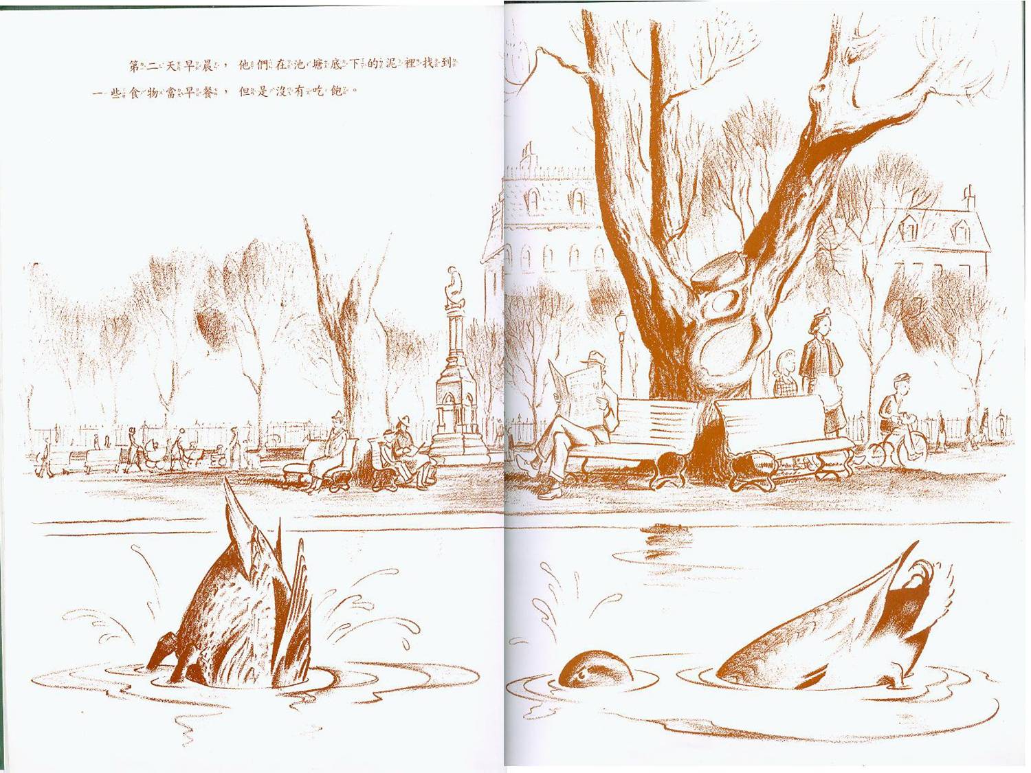 给小鸭子让路