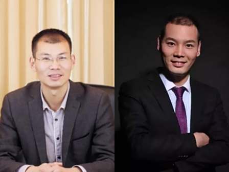 张红超（左）与张红甫
