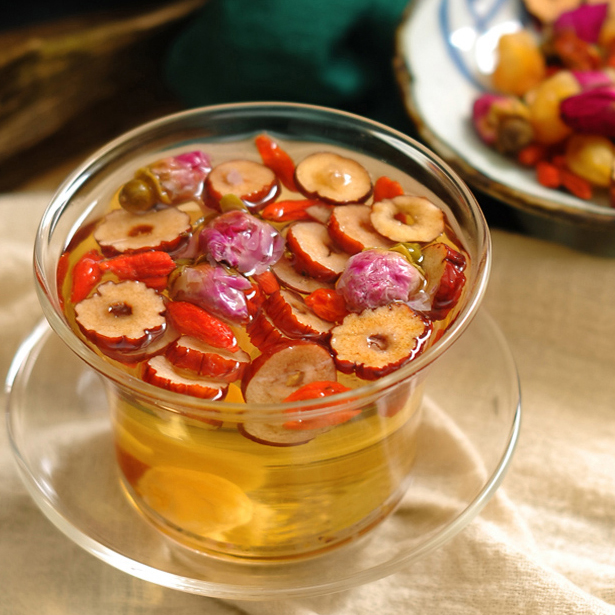 枸杞红枣玫瑰花茶