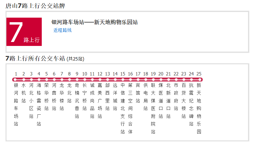 唐山公交7路