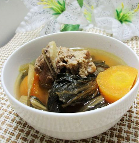 白菜菜干猪骨汤