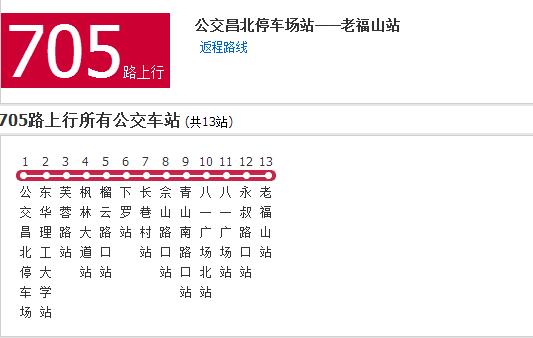 南昌公交705路