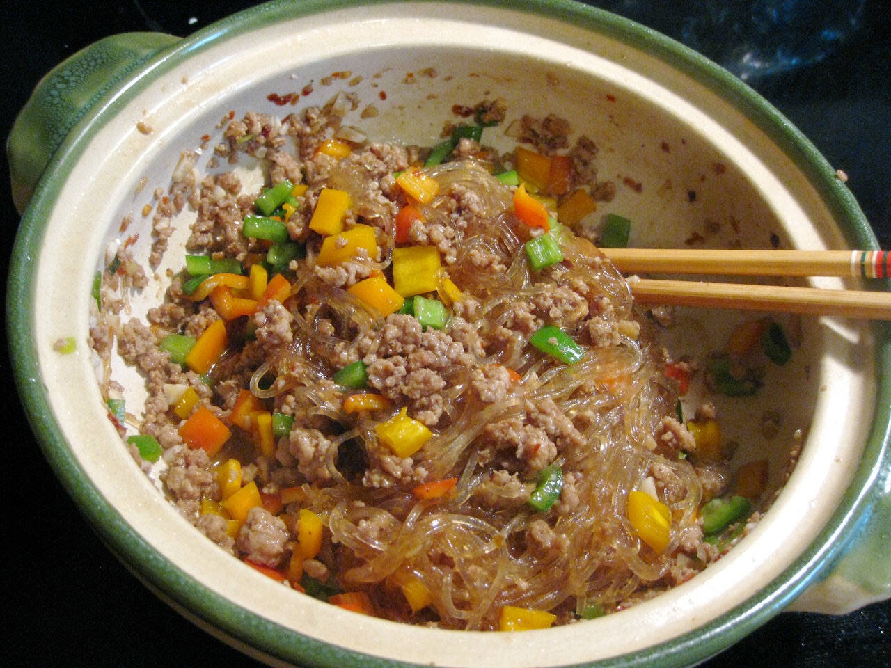 韩式肉末粉丝煲