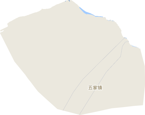 <p>五家街道地形图