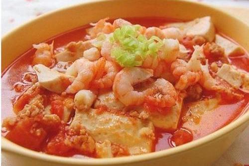 番茄虾仁汤