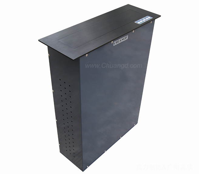  p>液晶屏升降器,需要使用显示屏时,隐藏在会议桌内部的升降机把显示