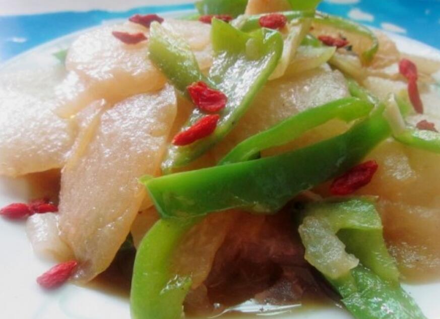 青辣椒拌冬瓜片