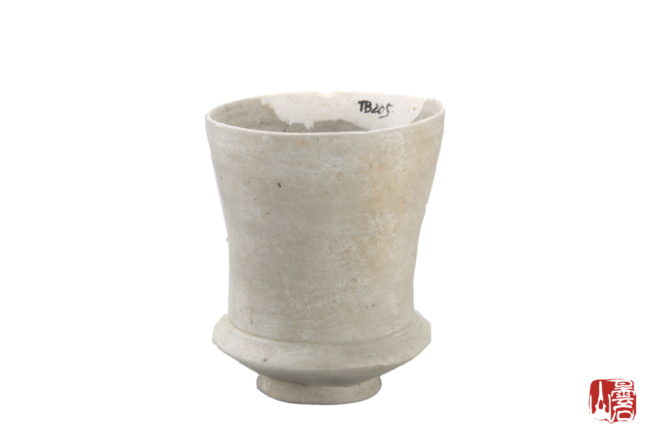 新石器时代泥质灰陶矮小圈足陶壶