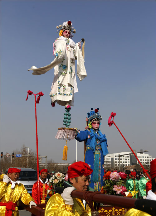 抬阁(芯子,铁枝,飘色)(周村芯子)