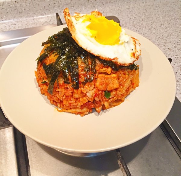 泡菜五花肉炒饭