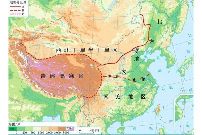 秦岭—淮河一线