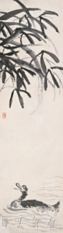 竹荫游鸭
