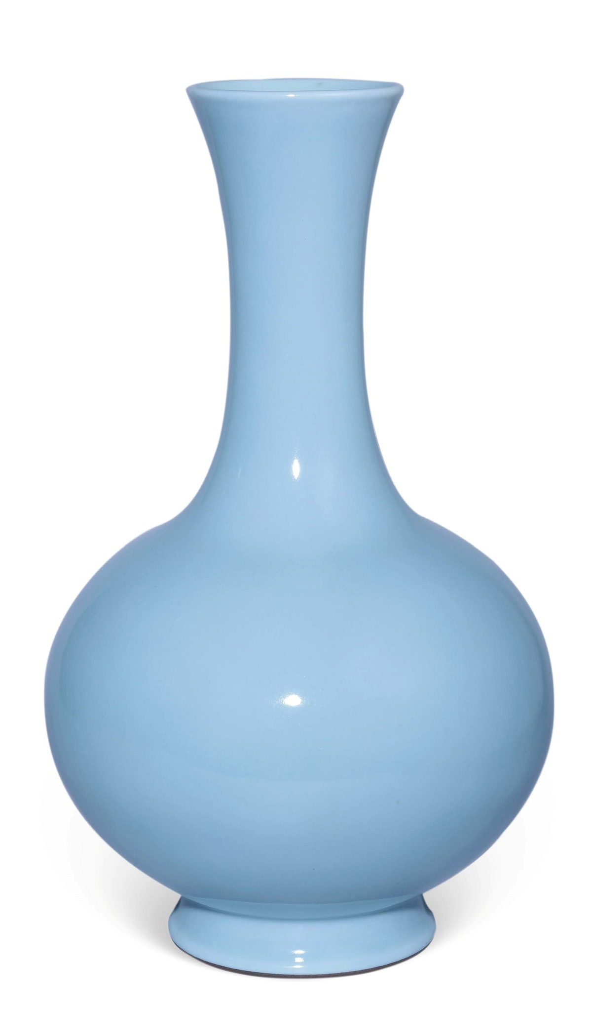 ストア 中国 藍釉加彩長頸瓶 大清雍正年製銘 中国藍釉加彩長頸瓶大清