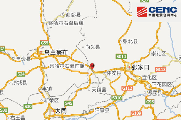 1·2河北省张家口市怀安县地震