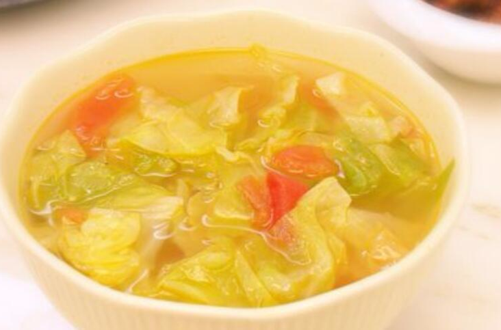 圆白菜西红柿汤