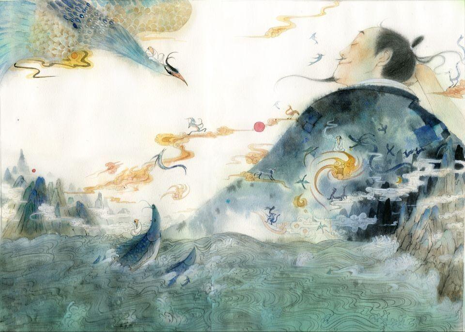  人生除生死无大事，这之间就隔一个庄子_百科TA说 Illustration 