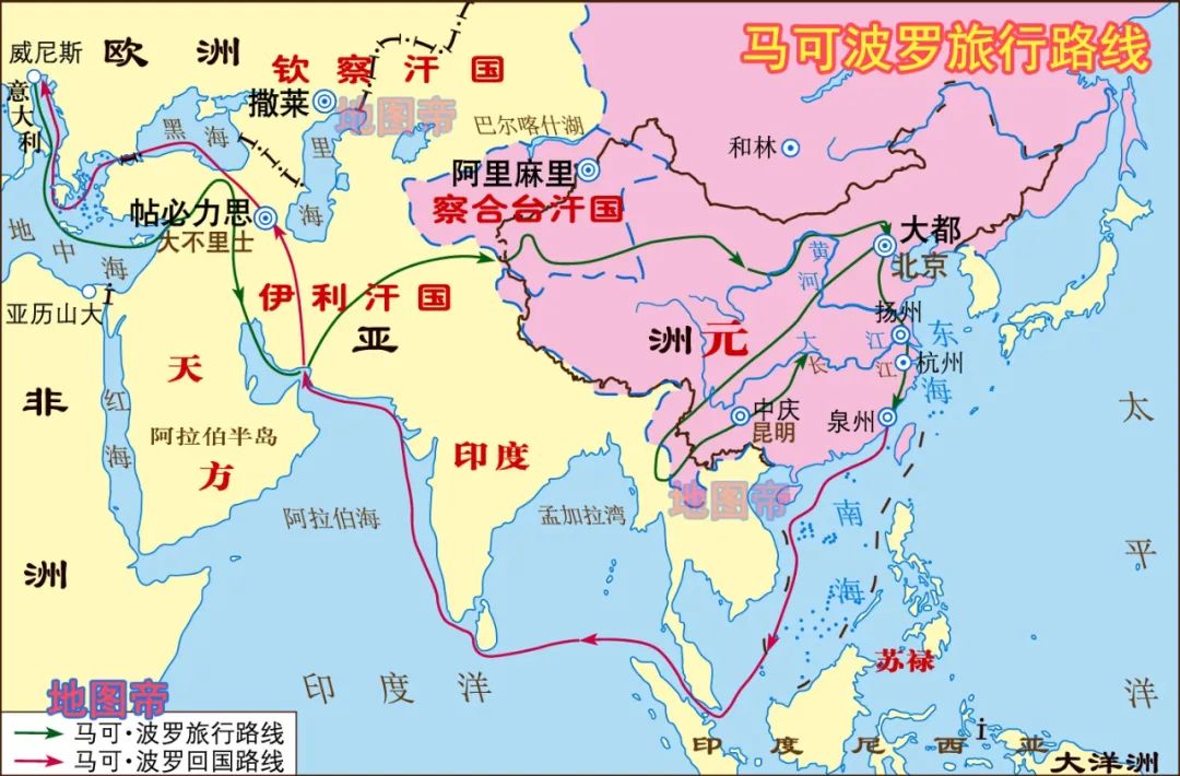 元朝简史（22幅地图）_百科TA说