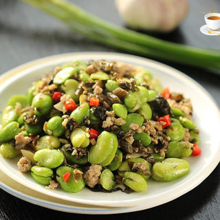 葱油蚕豆雪菜