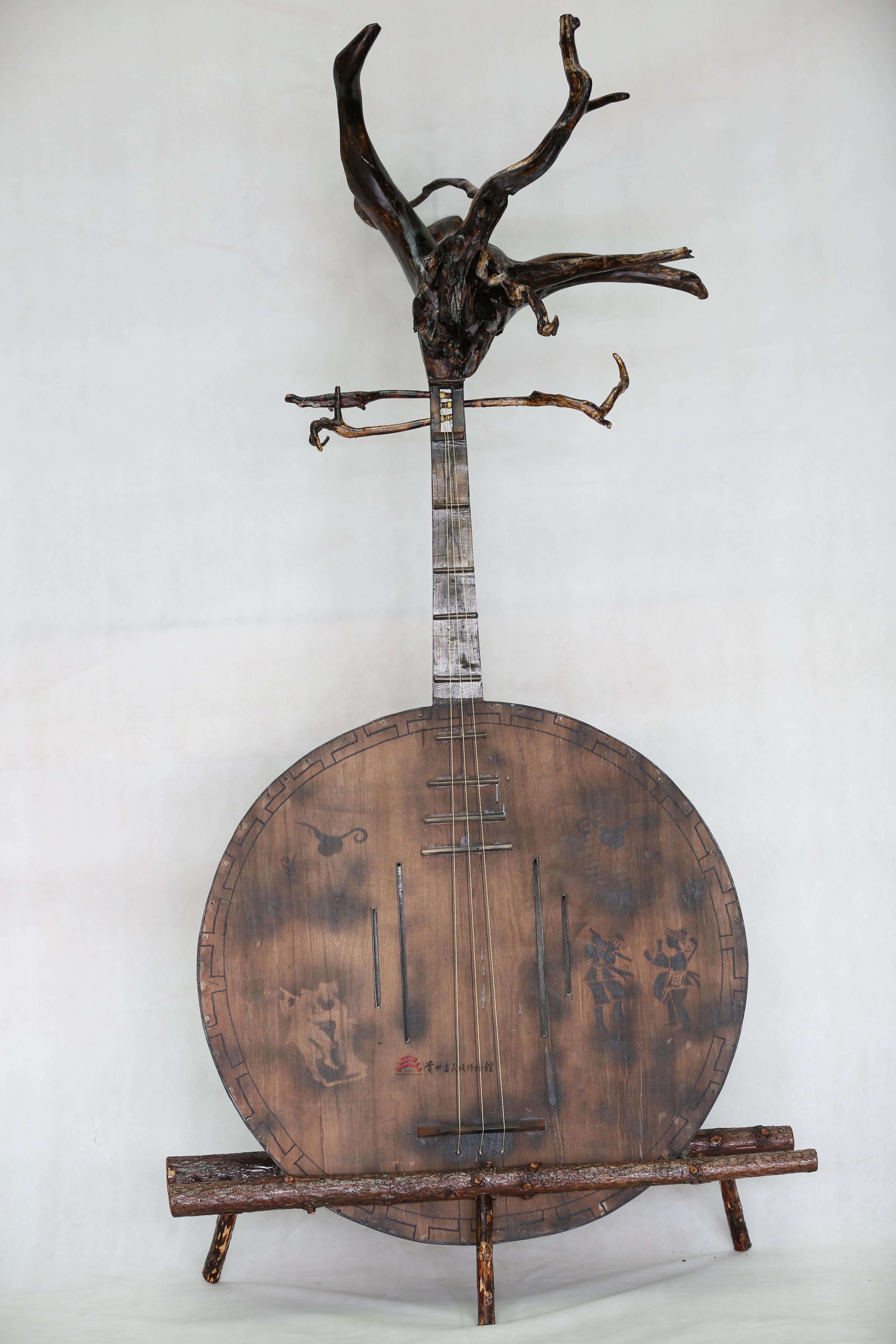 当代兴义布依族八音坐唱特大月琴