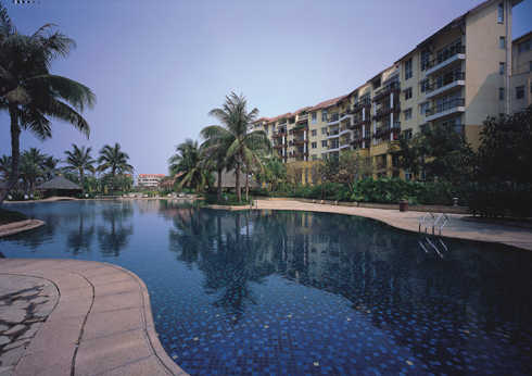  p data-id="gnfj6ac92l">新世界花园度假村位于新埠岛的南部,西依南