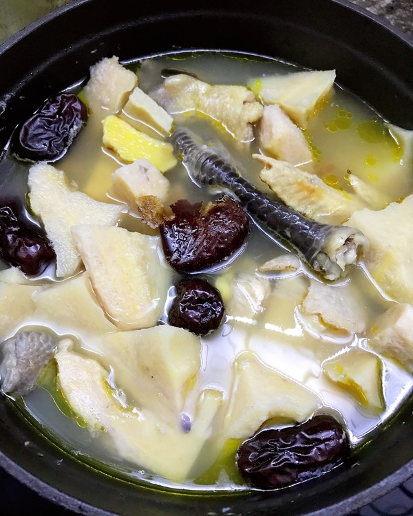 榴莲壳炖鸡