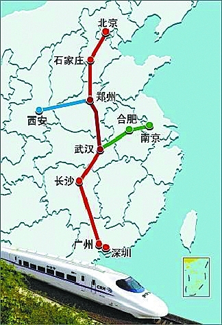 中国高铁铁路网