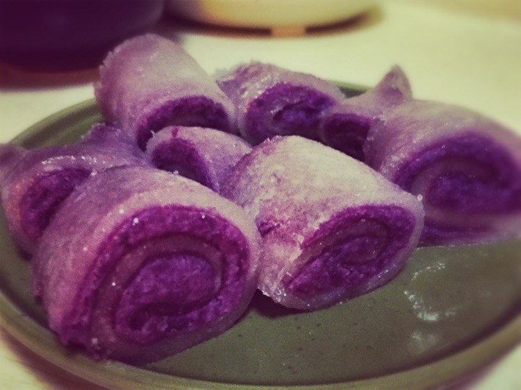 紫薯卷卷心