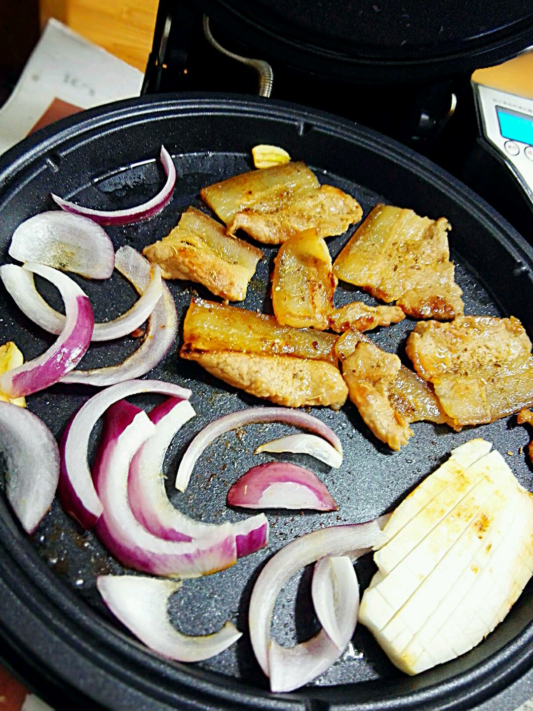 电饼烙版烤五花肉