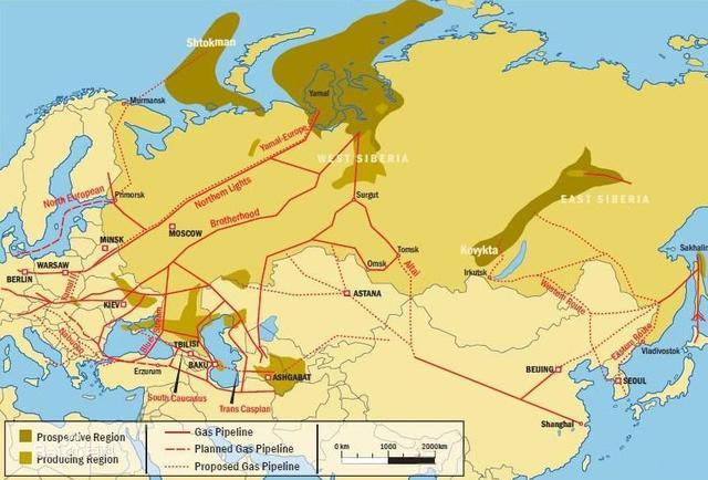 俄罗斯石油储量分布图 - 知晓星球