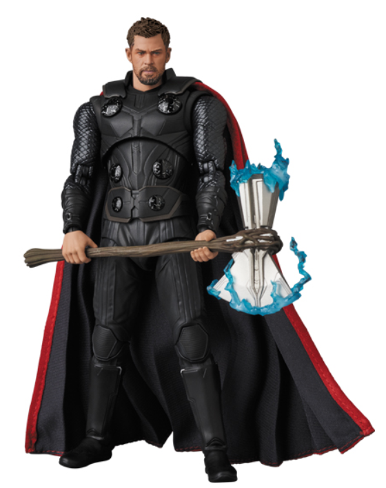 mafex《复仇者联盟-无限战争》雷神带风暴斧可动人偶