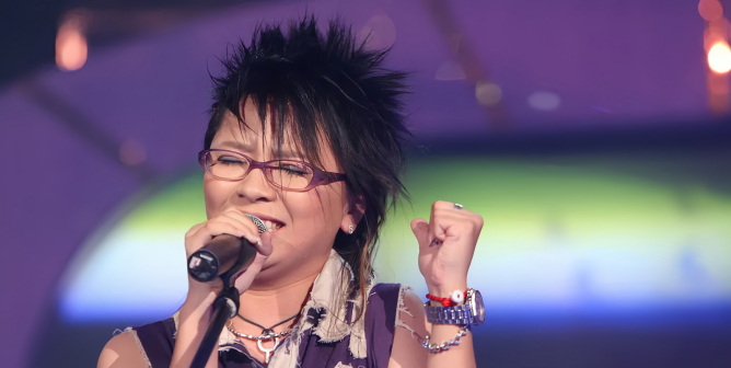 《超级女声》节目现场照